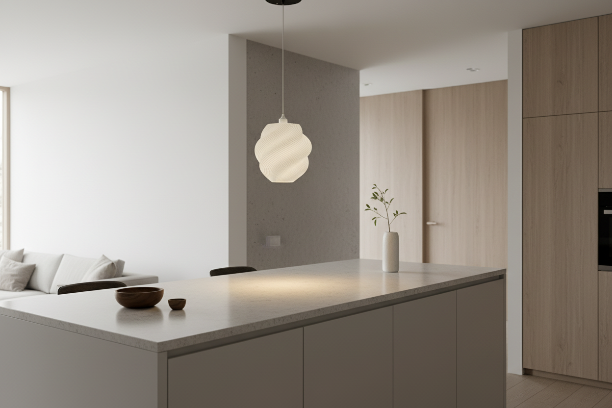 Softi single pendant lamp in modern interior